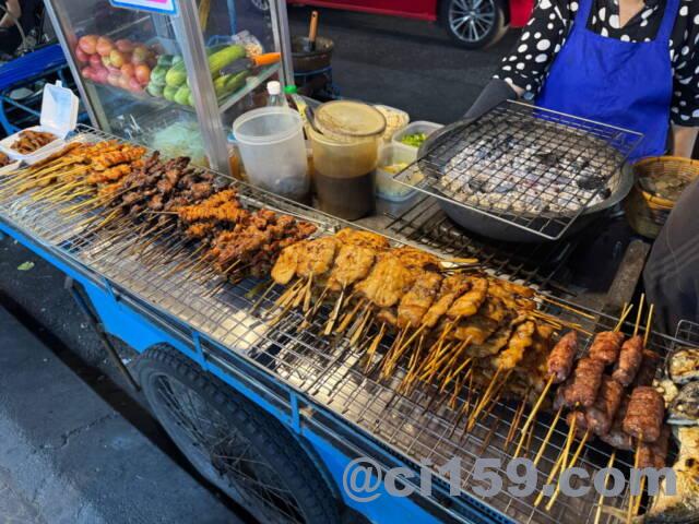 パタヤの焼き鳥屋台