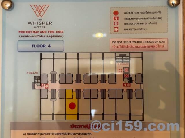 The Whisper Hotelのフロアマップ