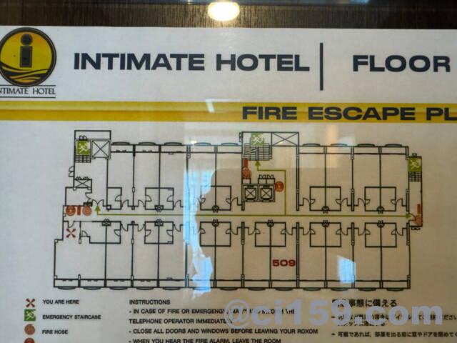 Intimate Hotel Pattayaの客室フロア