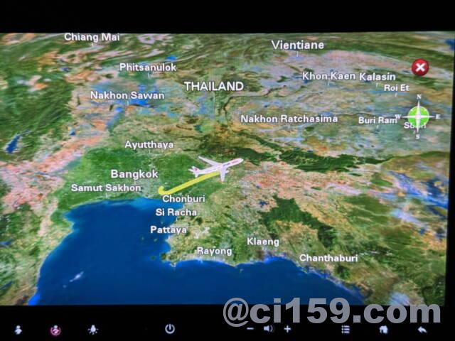 中国東方航空のフライトマップ