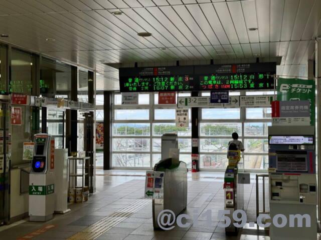 JR天童駅の改札