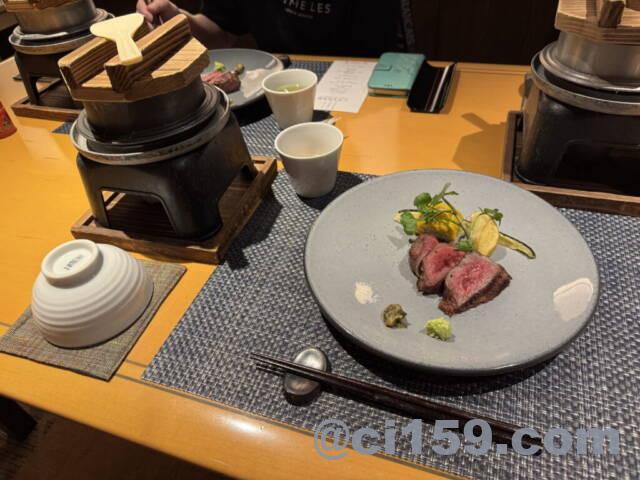 山形牛のサーロインステーキ
